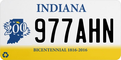 IN license plate 977AHN