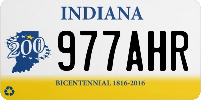 IN license plate 977AHR