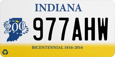IN license plate 977AHW