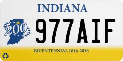 IN license plate 977AIF