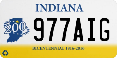 IN license plate 977AIG