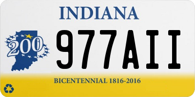 IN license plate 977AII