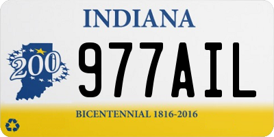 IN license plate 977AIL
