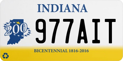 IN license plate 977AIT