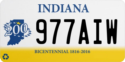 IN license plate 977AIW