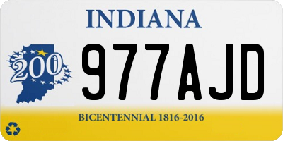 IN license plate 977AJD