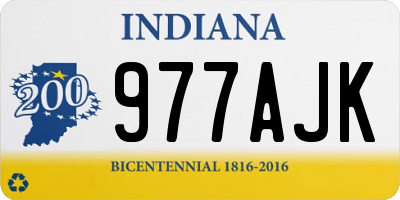 IN license plate 977AJK