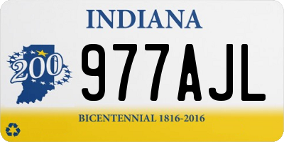 IN license plate 977AJL