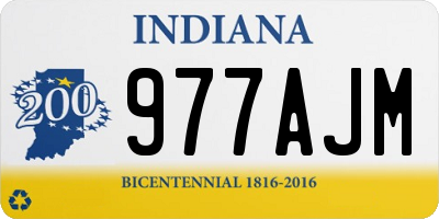 IN license plate 977AJM