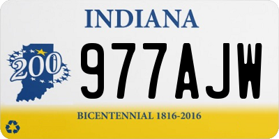 IN license plate 977AJW