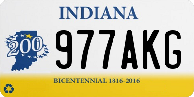 IN license plate 977AKG