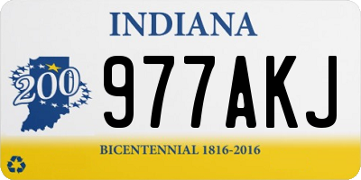 IN license plate 977AKJ