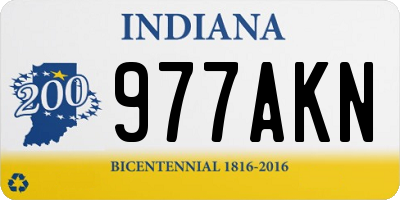 IN license plate 977AKN