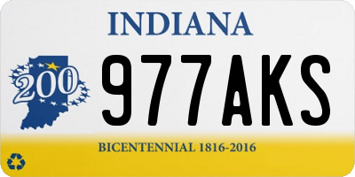 IN license plate 977AKS