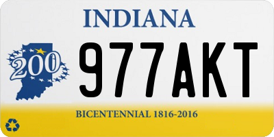 IN license plate 977AKT