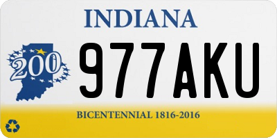 IN license plate 977AKU