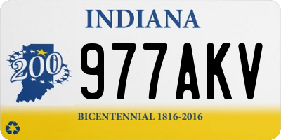 IN license plate 977AKV