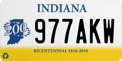 IN license plate 977AKW