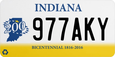 IN license plate 977AKY