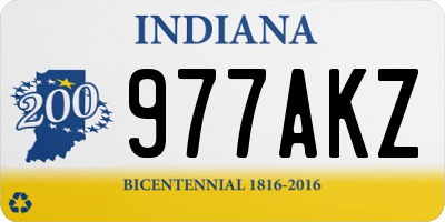IN license plate 977AKZ