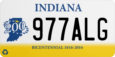 IN license plate 977ALG