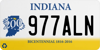 IN license plate 977ALN