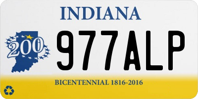 IN license plate 977ALP