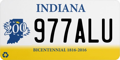 IN license plate 977ALU