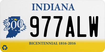 IN license plate 977ALW