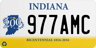 IN license plate 977AMC