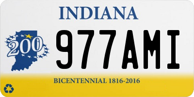 IN license plate 977AMI