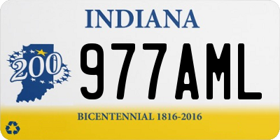 IN license plate 977AML