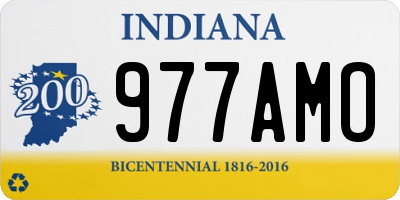 IN license plate 977AMO