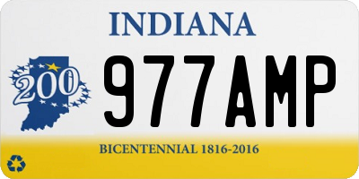 IN license plate 977AMP