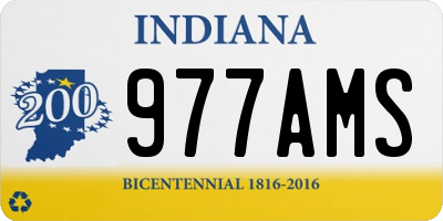 IN license plate 977AMS