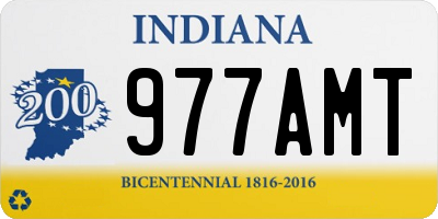IN license plate 977AMT