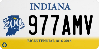 IN license plate 977AMV