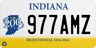 IN license plate 977AMZ