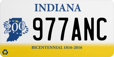 IN license plate 977ANC