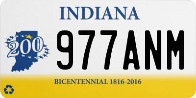 IN license plate 977ANM