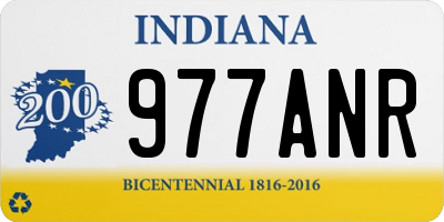 IN license plate 977ANR