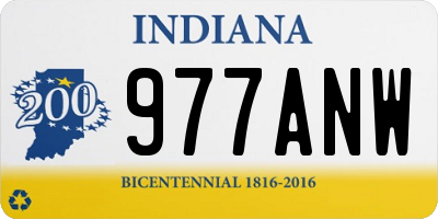 IN license plate 977ANW