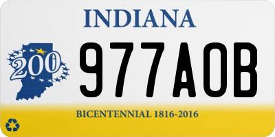 IN license plate 977AOB