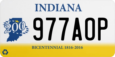 IN license plate 977AOP