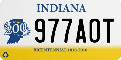 IN license plate 977AOT