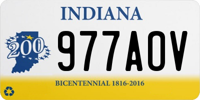 IN license plate 977AOV