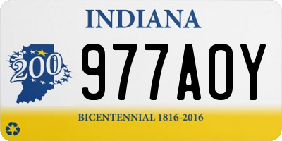 IN license plate 977AOY
