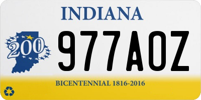 IN license plate 977AOZ