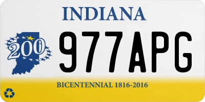 IN license plate 977APG