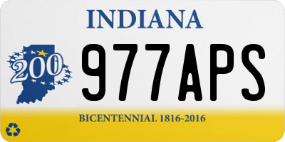 IN license plate 977APS